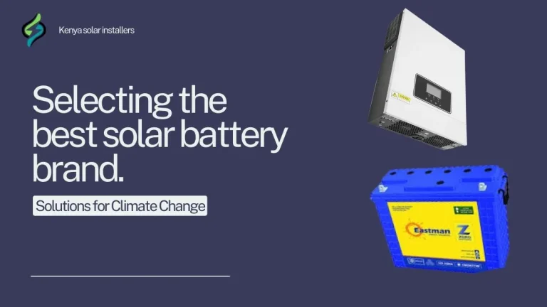 Selecting the best solar battery for you