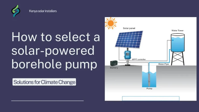 How to select a solar pump for your borehole
